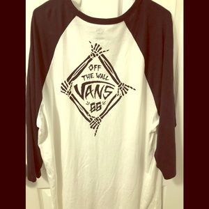 Vans 3/4 length sleeve lightweight shirt XXL